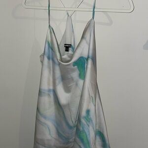 Express Women’s Marble Print Tank Top